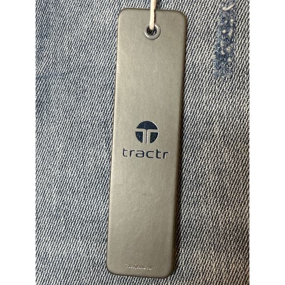 Tractr NEW Girls High Rise Weekender Distressed Blue Jeans Size 16 - Picture 4 of 10
